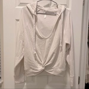 Twist front sweatshirt